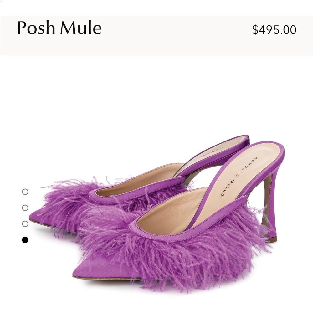 Kendall Miles fuchsia psh mules size 38